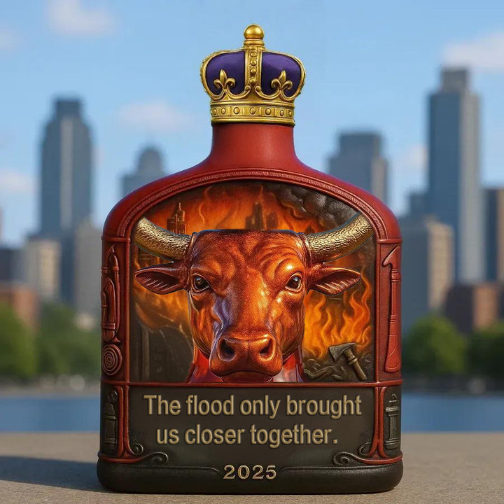 🌊🥃 Floods are ruthless, but there is love in the world——2025 Limited Edition Whisky Bottle🥃🌊