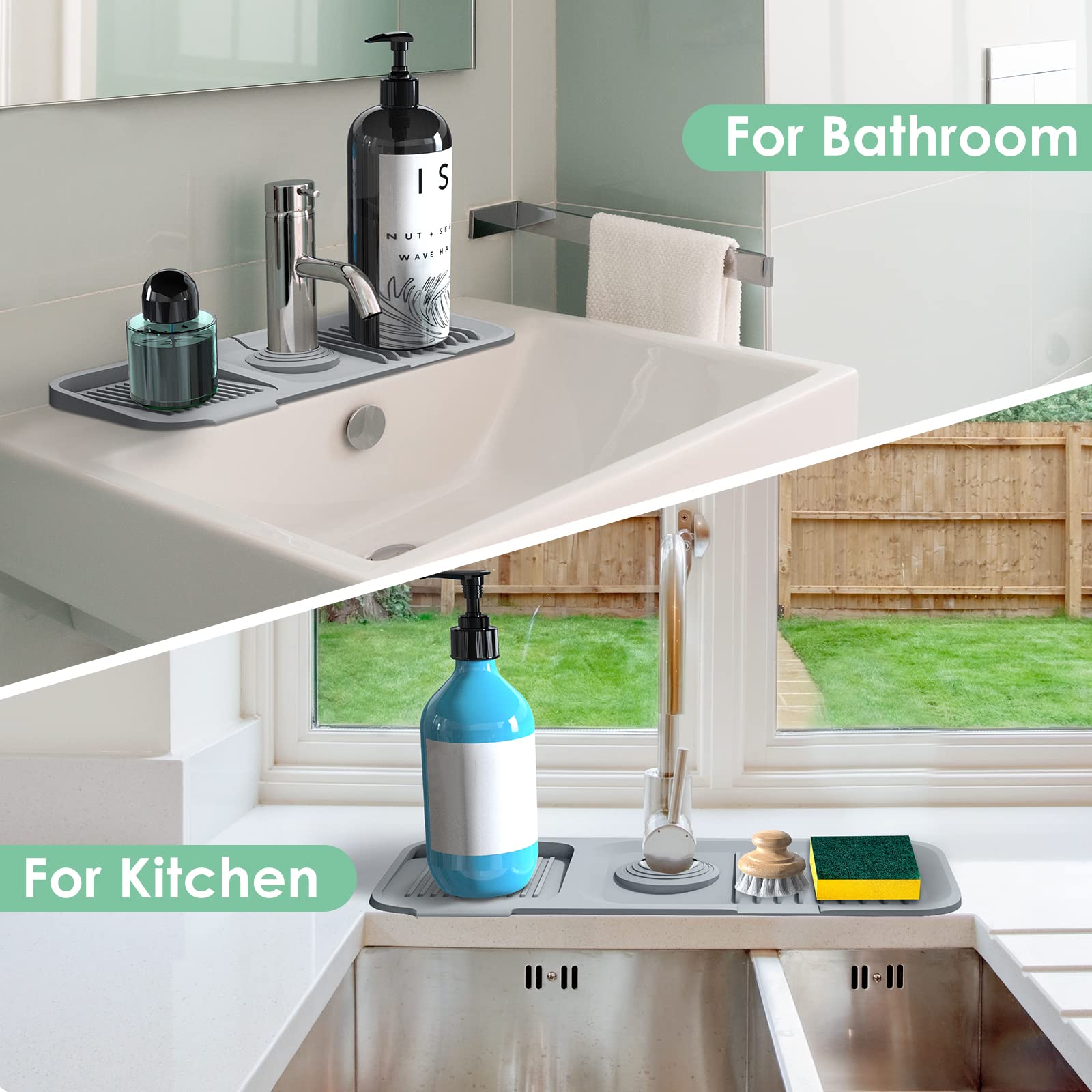 (BUY 2 SAVE10% For Kitchen and Bathroom🔥🔥 )Kitchen Sink Silicone Splash Guard