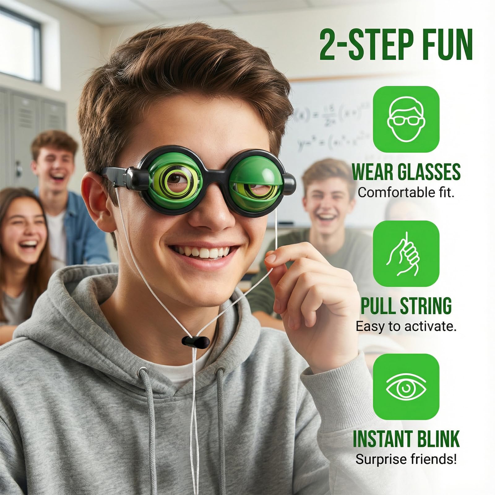 Crazy Eyes Glasses, Googly Eyes Glasses