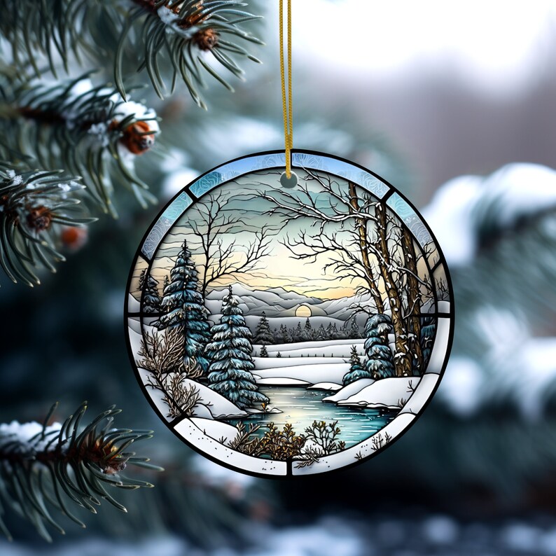 Christmas Tree Scene Decoration