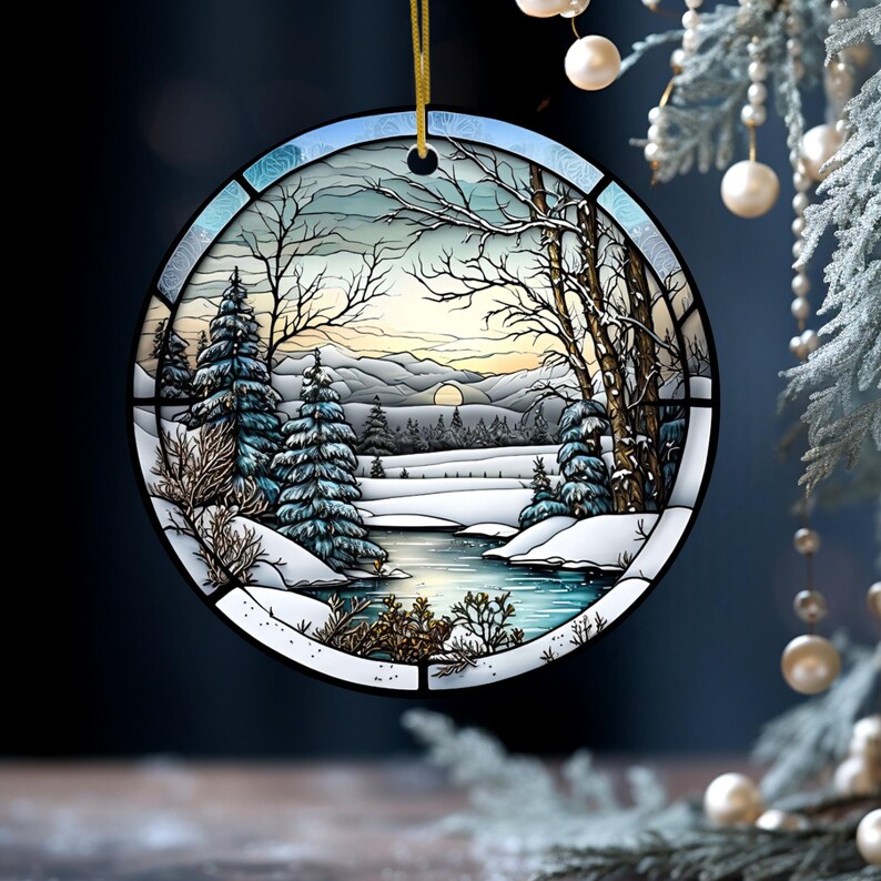 Christmas Tree Scene Decoration