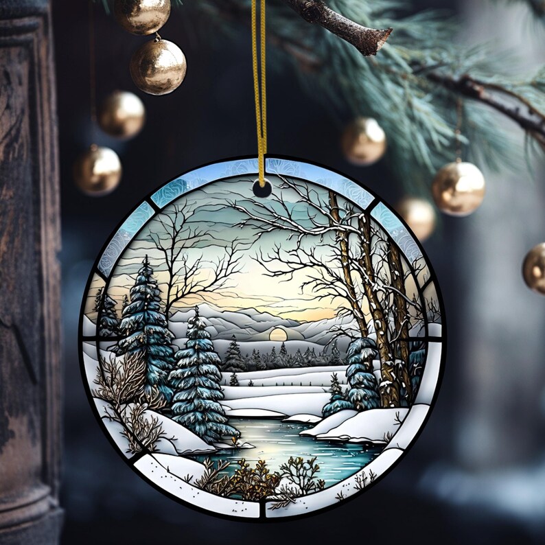 Christmas Tree Scene Decoration