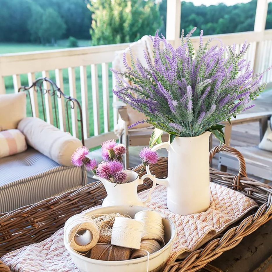 Spring Sales-UV Resistant Lifelike Artificial Lavender for Indoor Outdoor