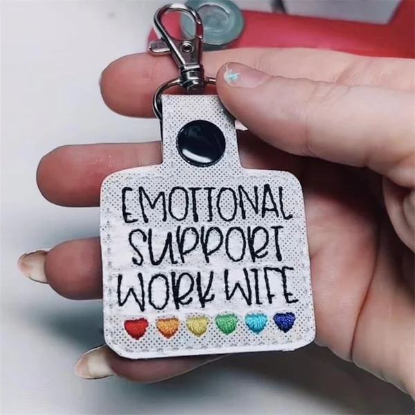 💖Emotional Support Coworker Keychain
