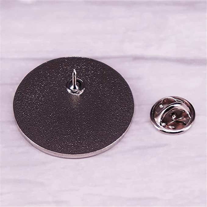 "HELL WAS FULL SO I CAME BACK" FUNNY BROOCH