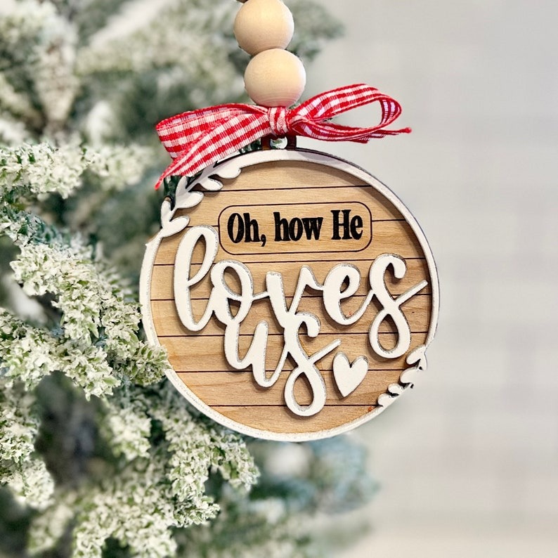 Hope, Faith, Love, Joy, Peace-Decorative Hanging Ornaments