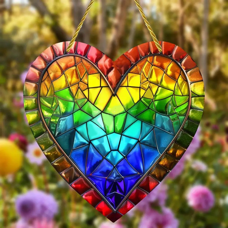 ❤️Wrapped in Love Tree of Life Suncatcher Heart Charm Gift