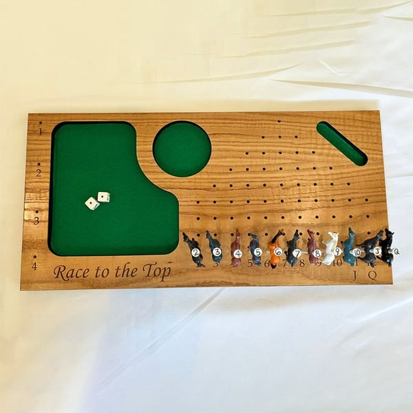 Horse Races Wood Handmade Party Game