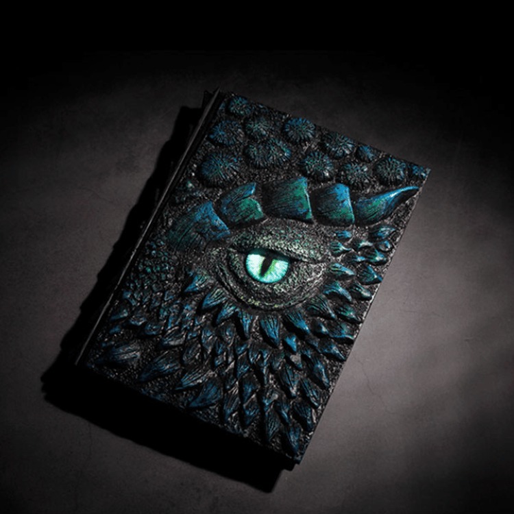 🐉Dragon Eye 3D Embossed Journal - Handmade Resin Engraved Notebook🐉