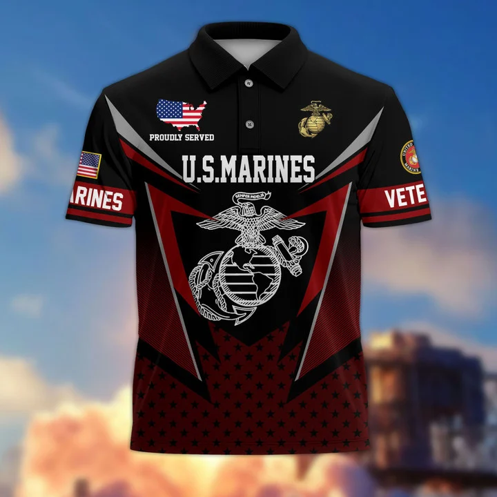 Premium US Veterans Polo Shirt