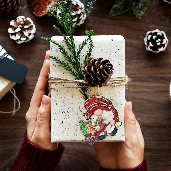 🔥Pre-Sale 50% OFF🔥 - 12 Pieces Christmas Wooden Gnome Ornaments