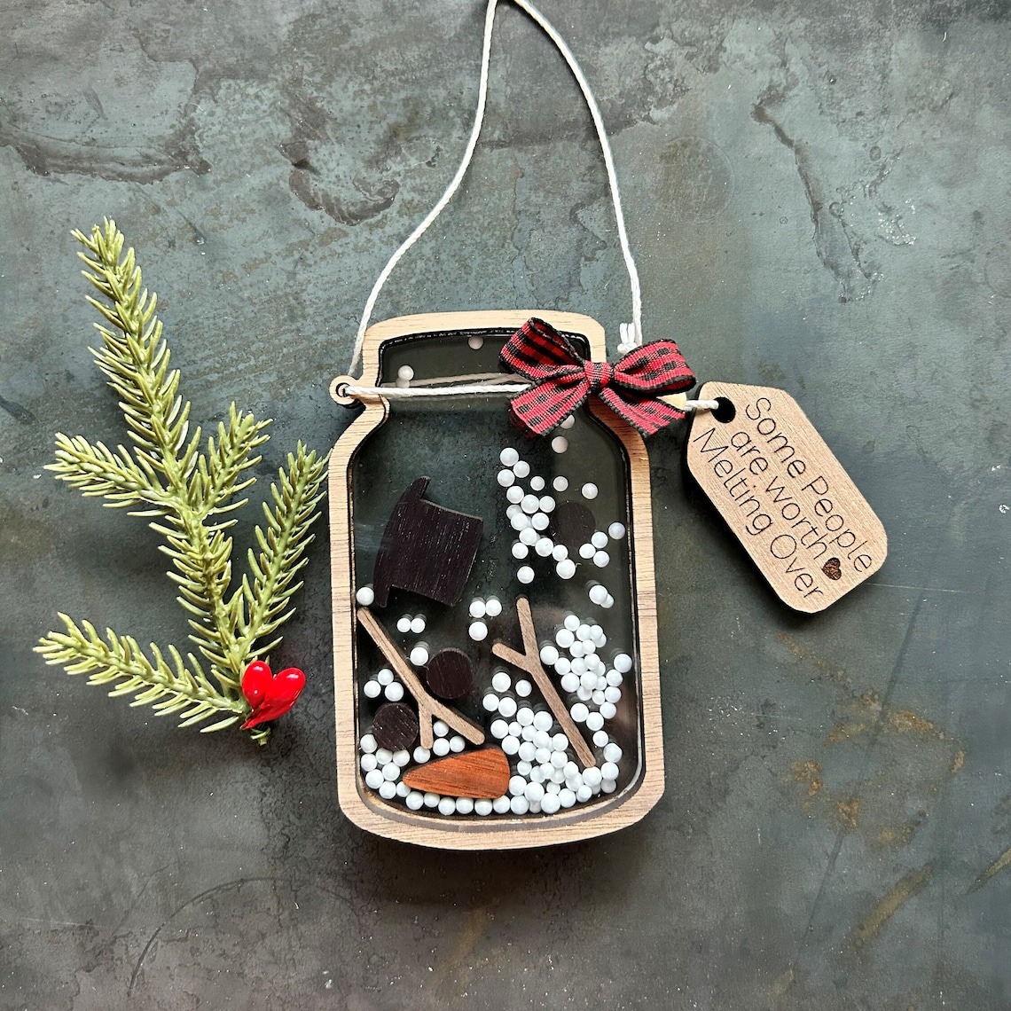 Snowman Shaker Ornament