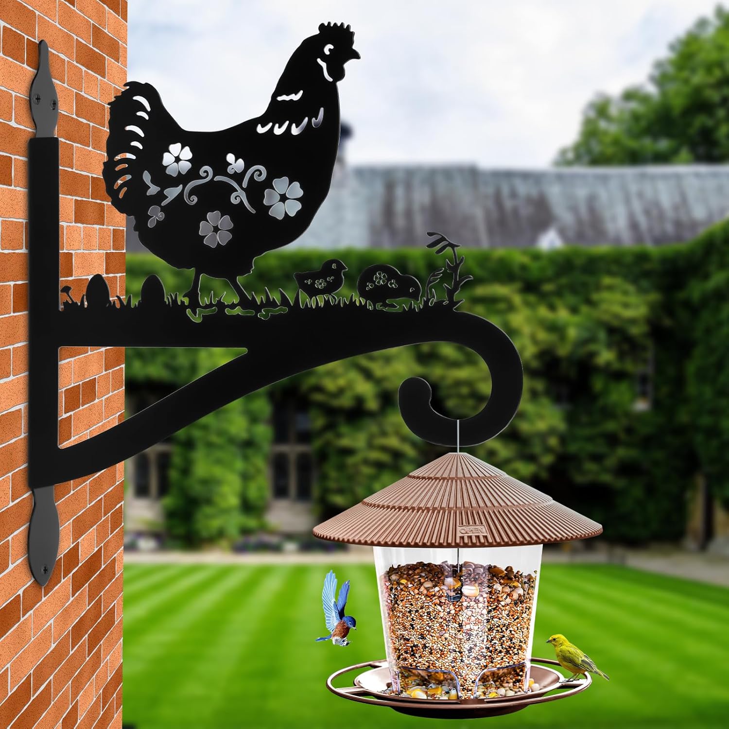 Metal Wall Mount Plant Hanger for Outdoor & Indoor Use