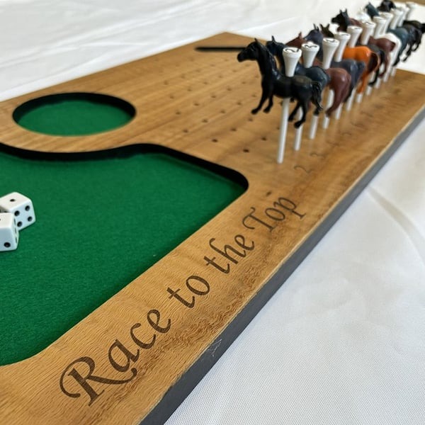 Horse Races Wood Handmade Party Game