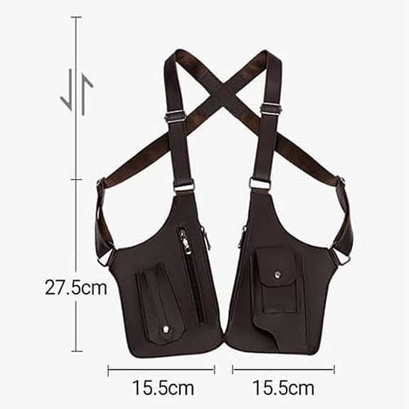 Double shoulder strap outdoor anti-theft tactical bag