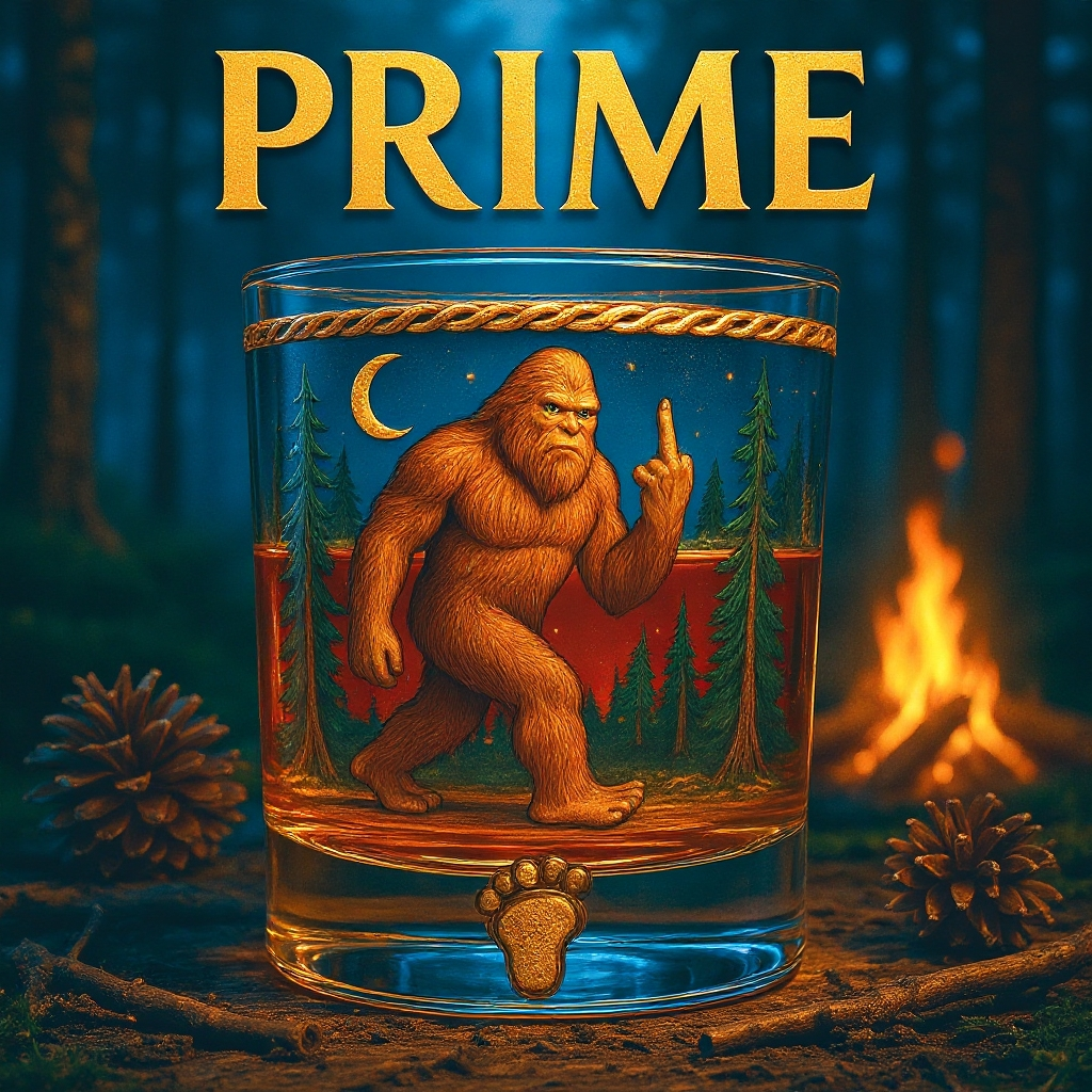 Bigfoot Middle Finger Glass