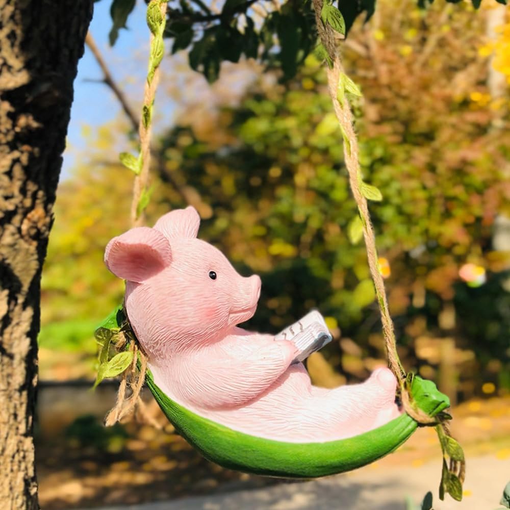 🐷Swing Piggy Figurine for Garden Decoration