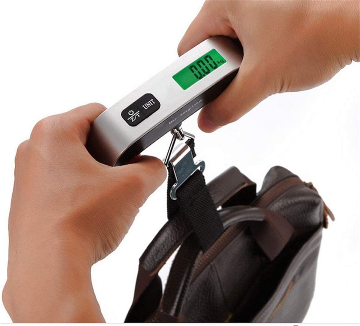 2-pack travel luggage scale with hook