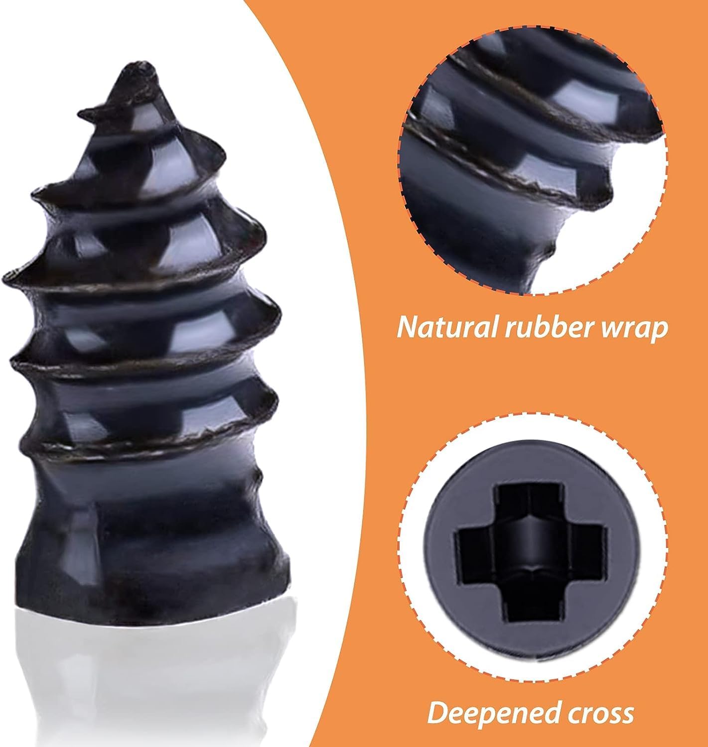 Spike type tire repair screw