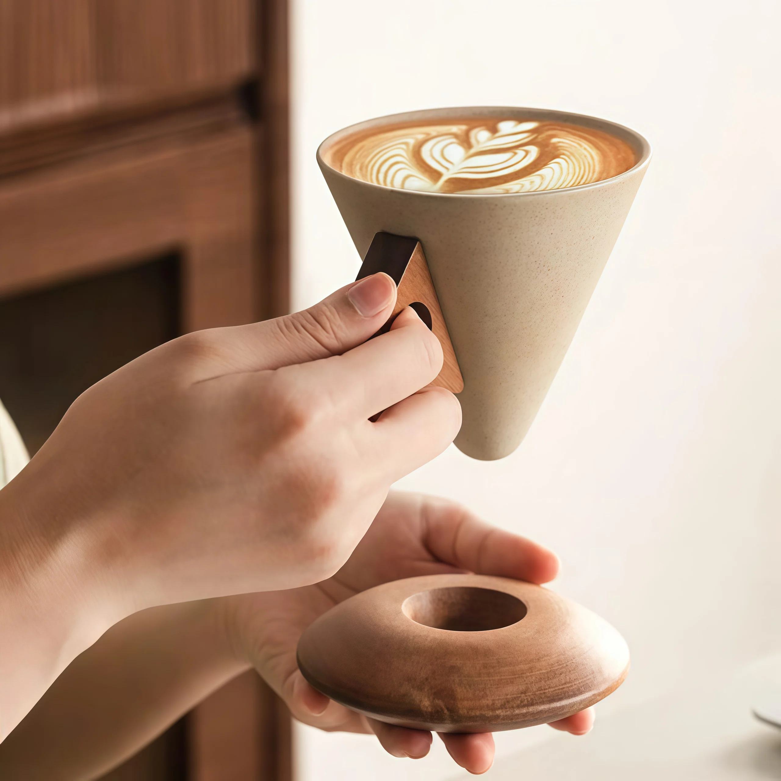 ☕Elegant Conical Coffee Cup