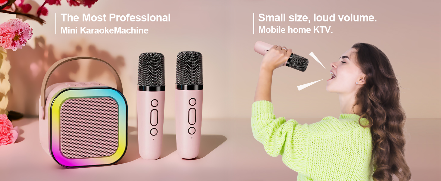 Mini Karaoke Machine for Kids Adults