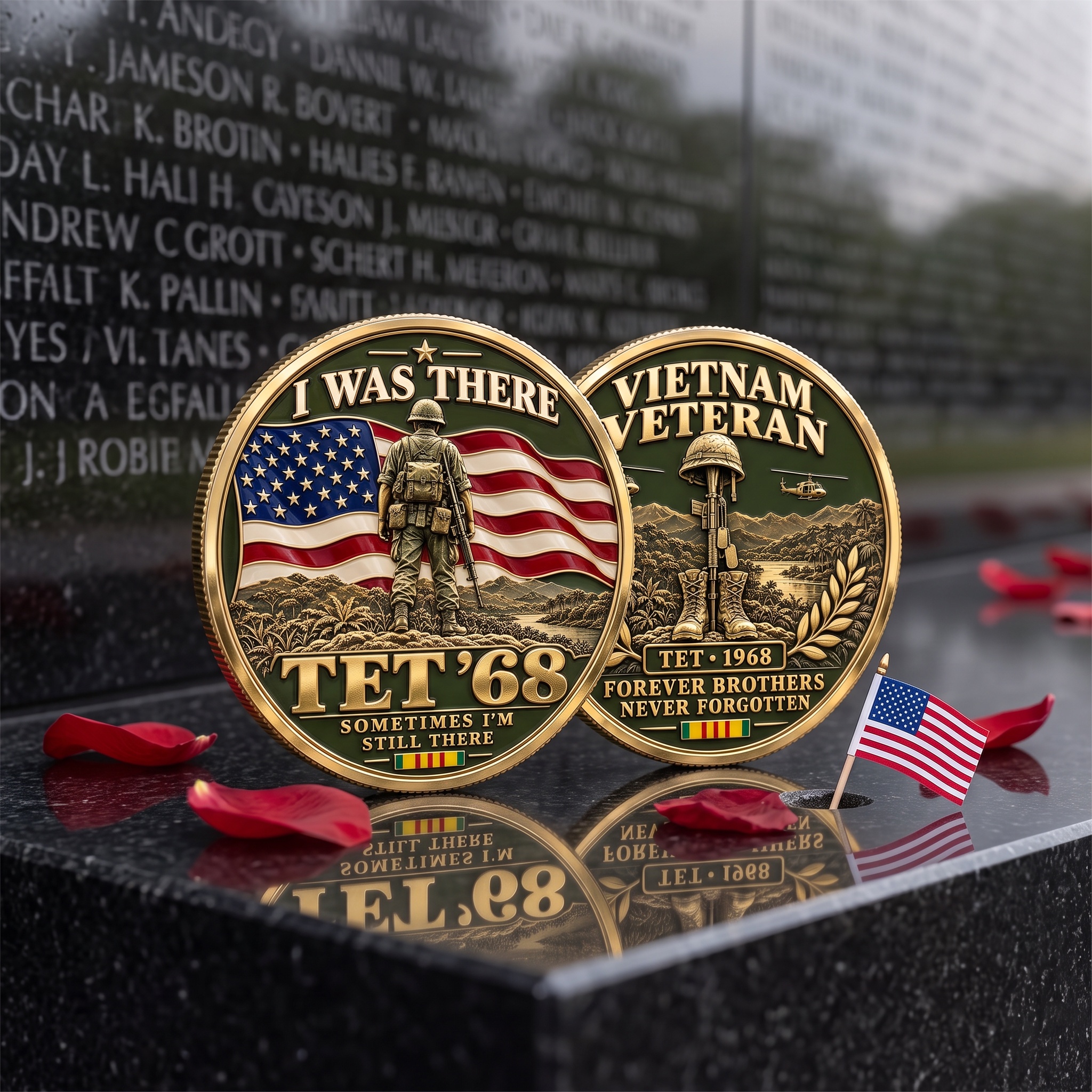 I Was There — Tet ’68 “Forever Brothers” Vietnam Veteran Commemorative Medallion