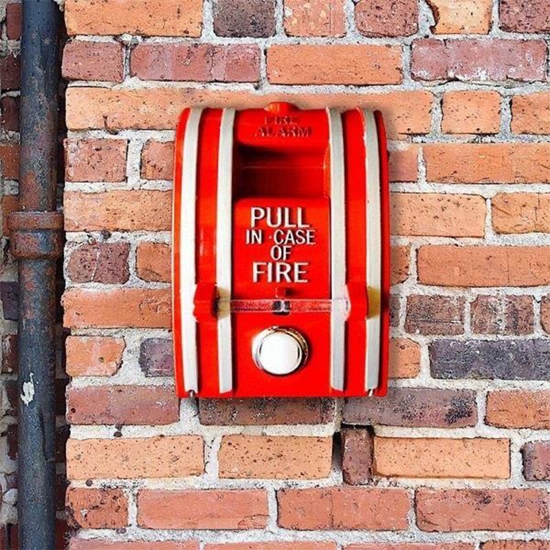Handmade Commemorative Medal Gift for Firefighters Retro Doorbell