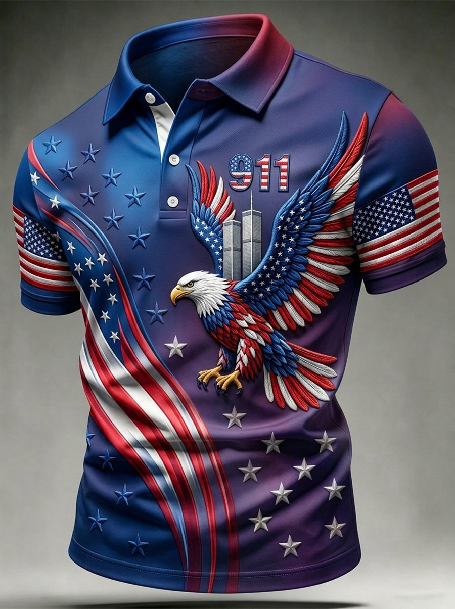 Men's 9.11 We Eagle Printed T-Shirt