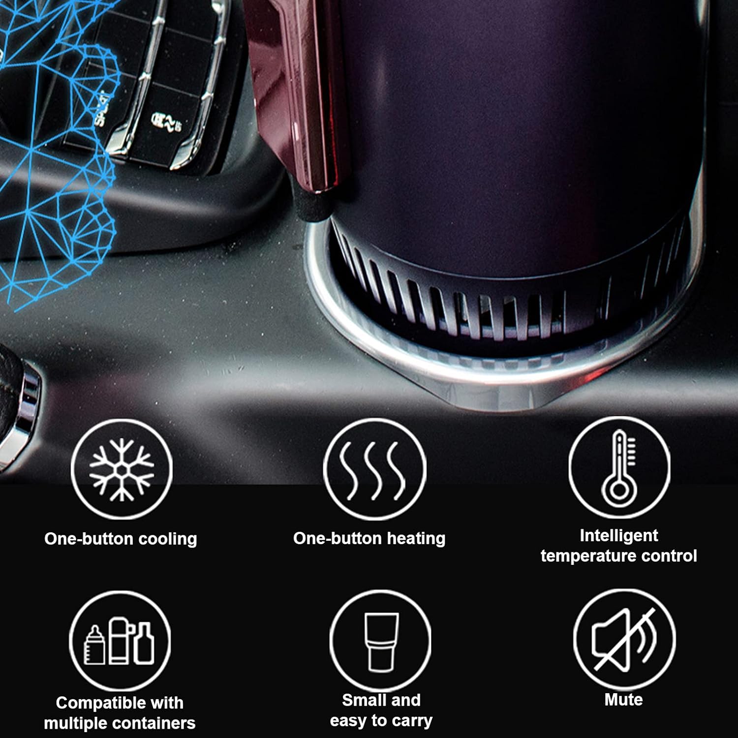 SmartCup - Heating and Cooling Car Cup Holder