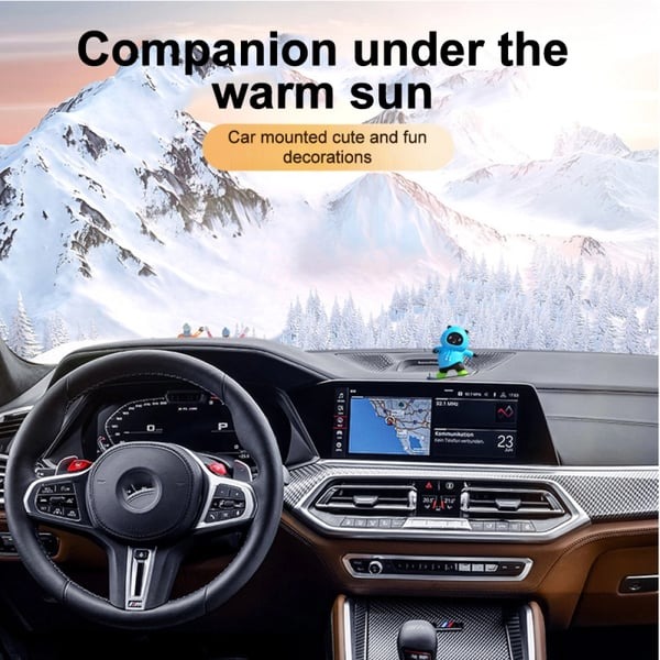 🔥Car decorations-Cartoon Bear Skateboard Doll