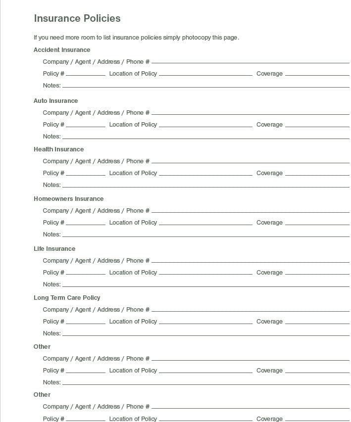 Putting Things In Order Organiser