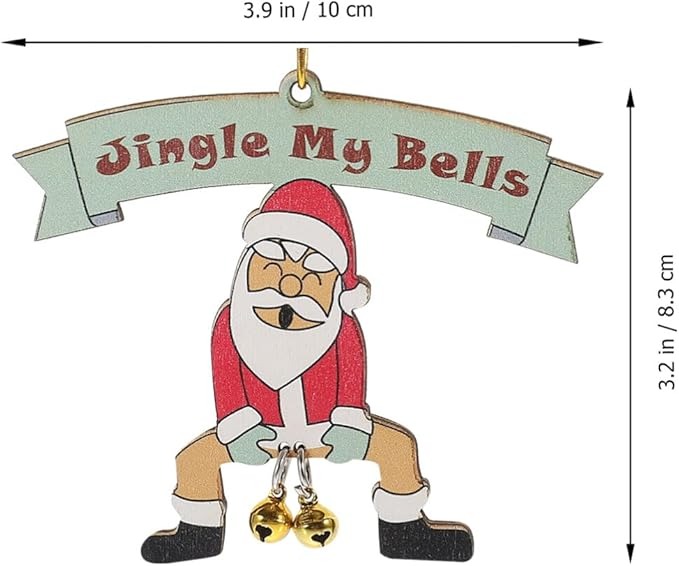 Funny Christmas Hanging Ornament-Jingle My Bells