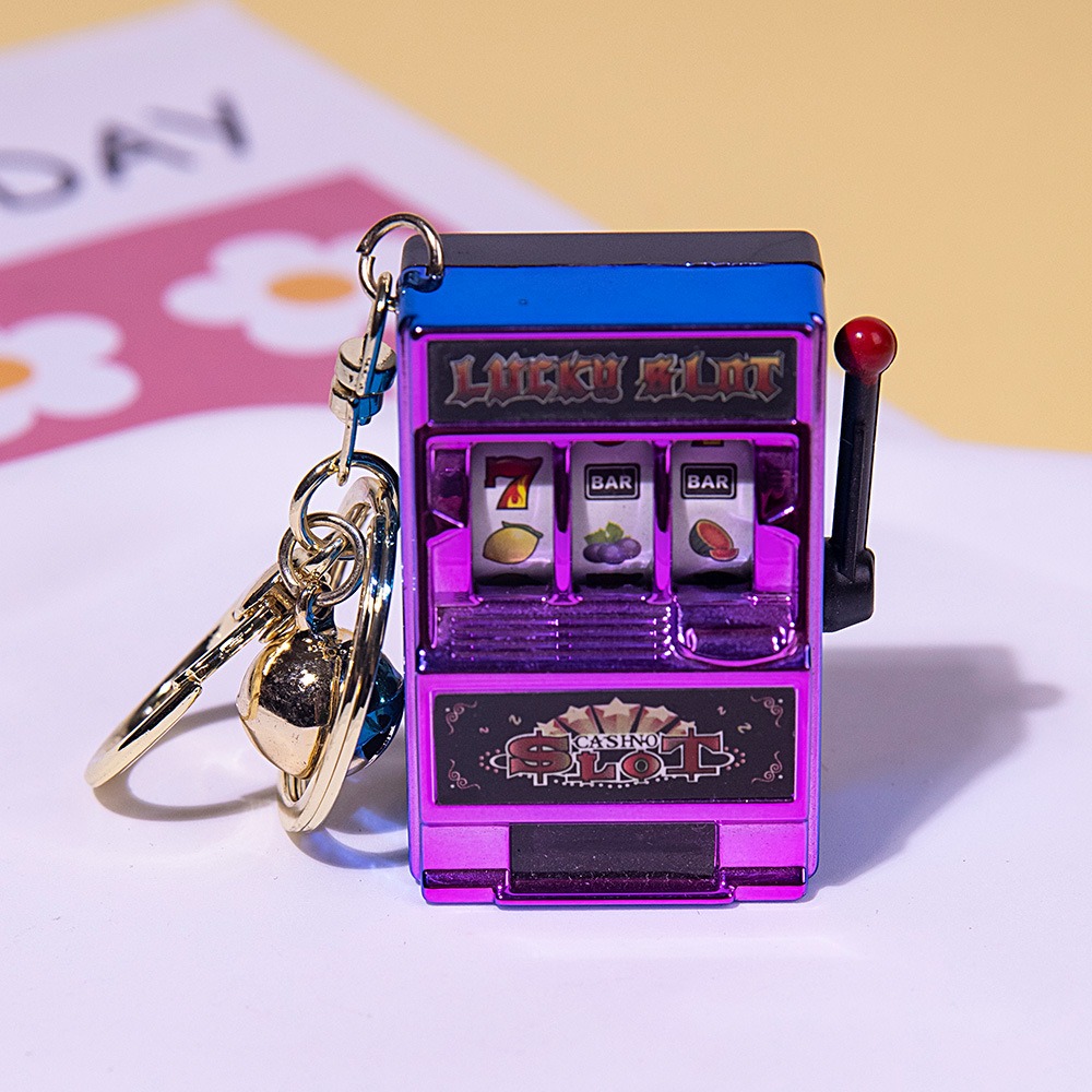 🔥BUY 2 GET 1 FREE🔥-Mini Casino Slots Keychain