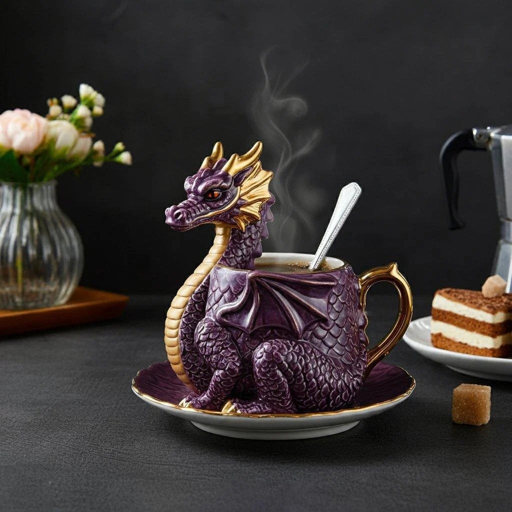  🔥LAST DAY PROMOTION 50% OFF - 🐉☕️Dragon Shaped Coffee Cup