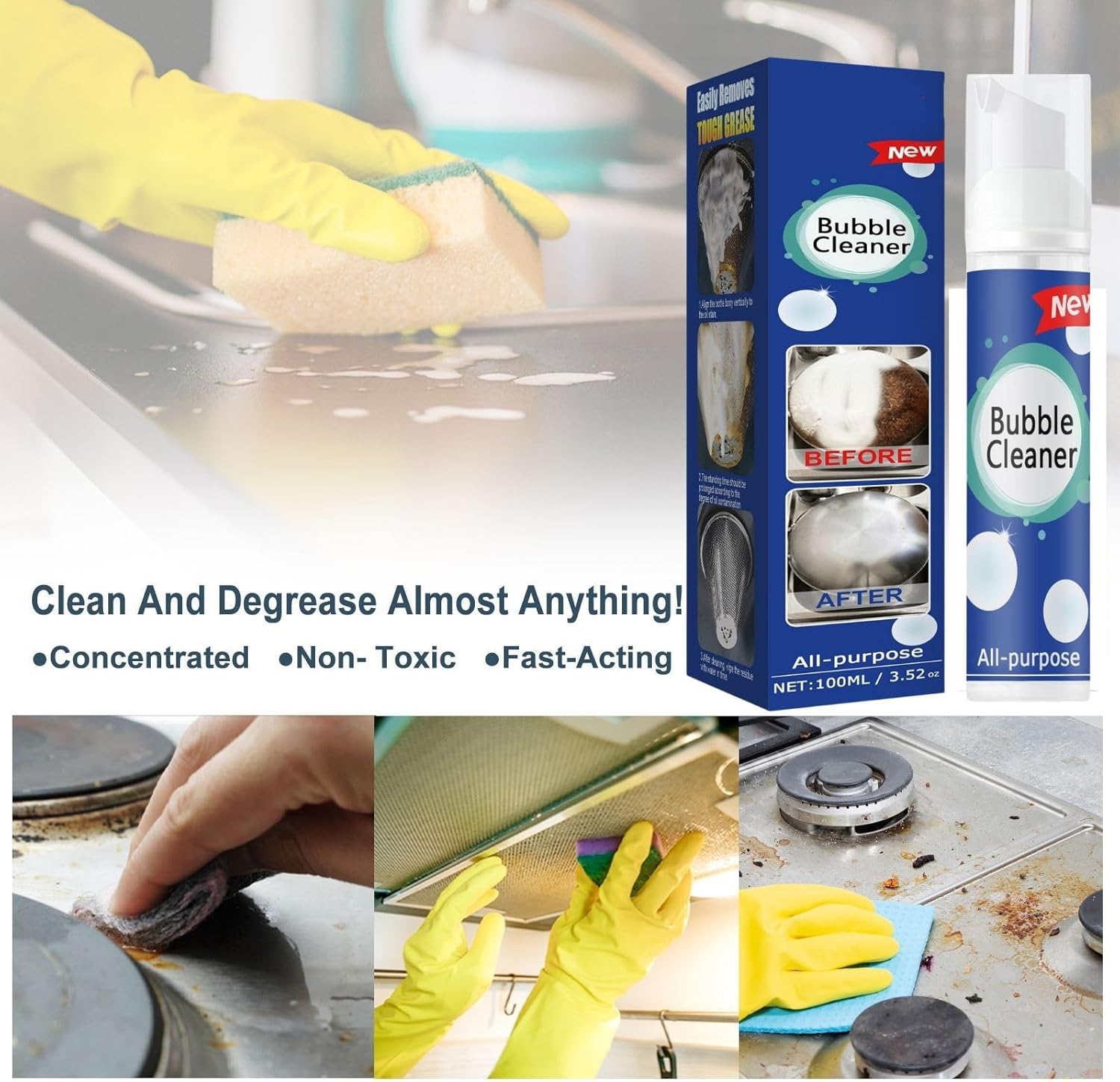 🔥NEW YEAR 2026 SALE 49% OFF🔥Magic Degreaser Cleaner Spray