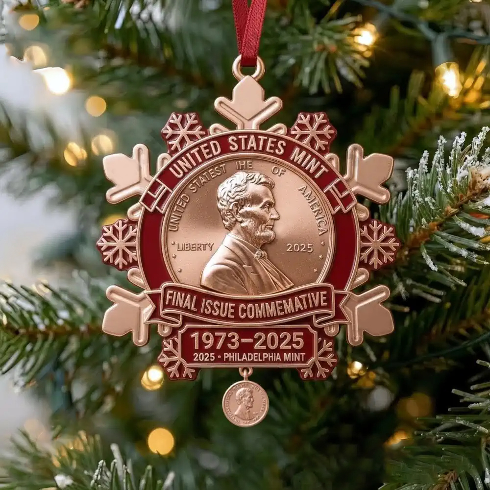 🌲 Christmas Special Price 50% OFF--Final Cent Memorial Snowflake Ornament