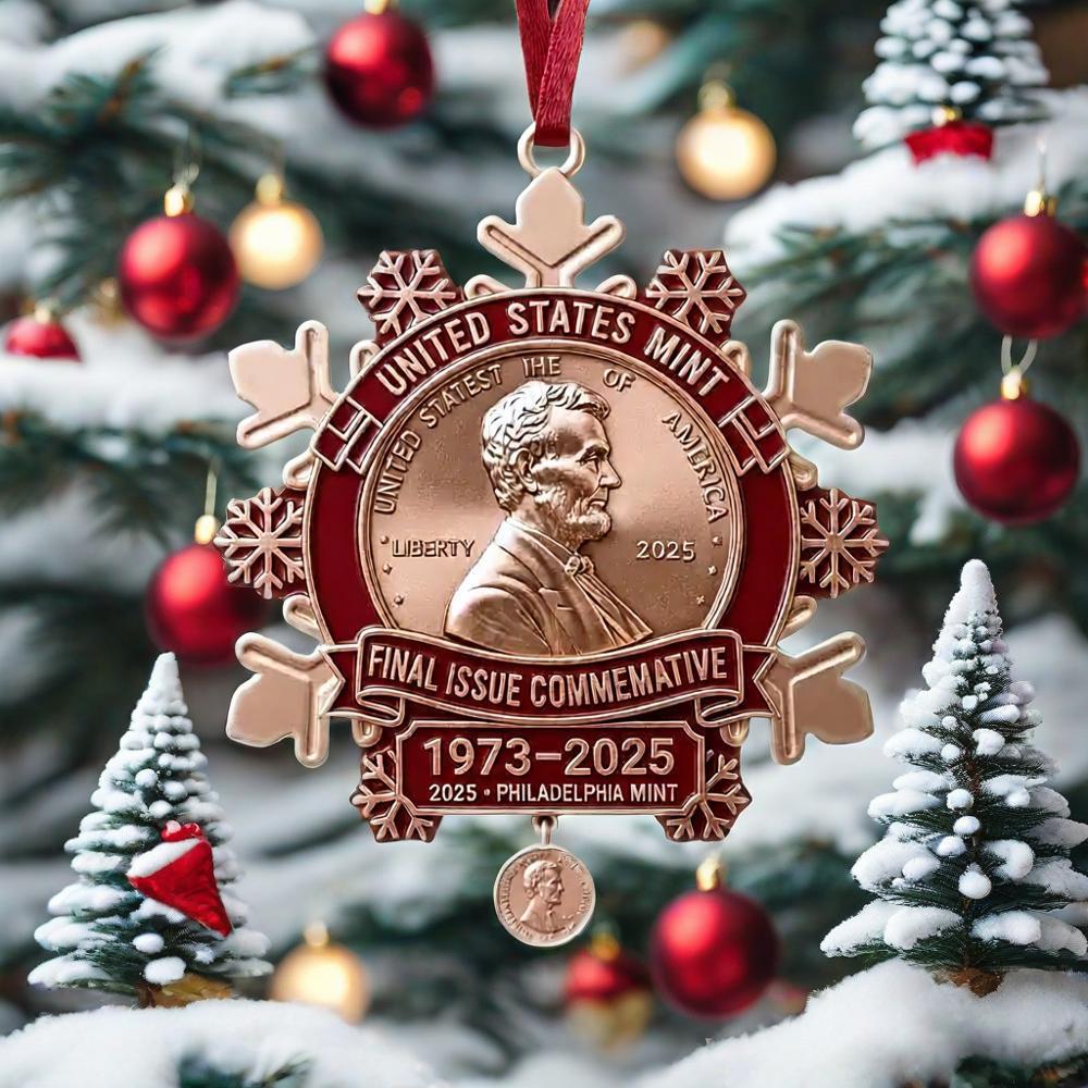 🌲 Christmas Special Price 50% OFF--Final Cent Memorial Snowflake Ornament