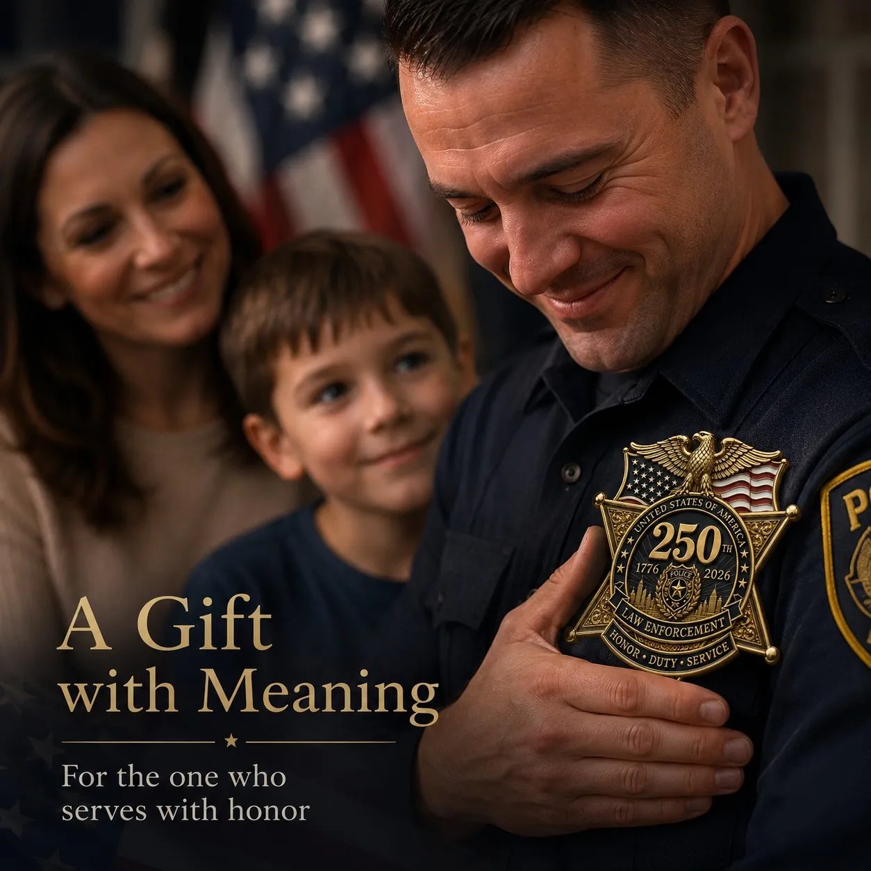 ⚡️Flash Sale 49% OFF - America 250 Law Enforcement Brooch