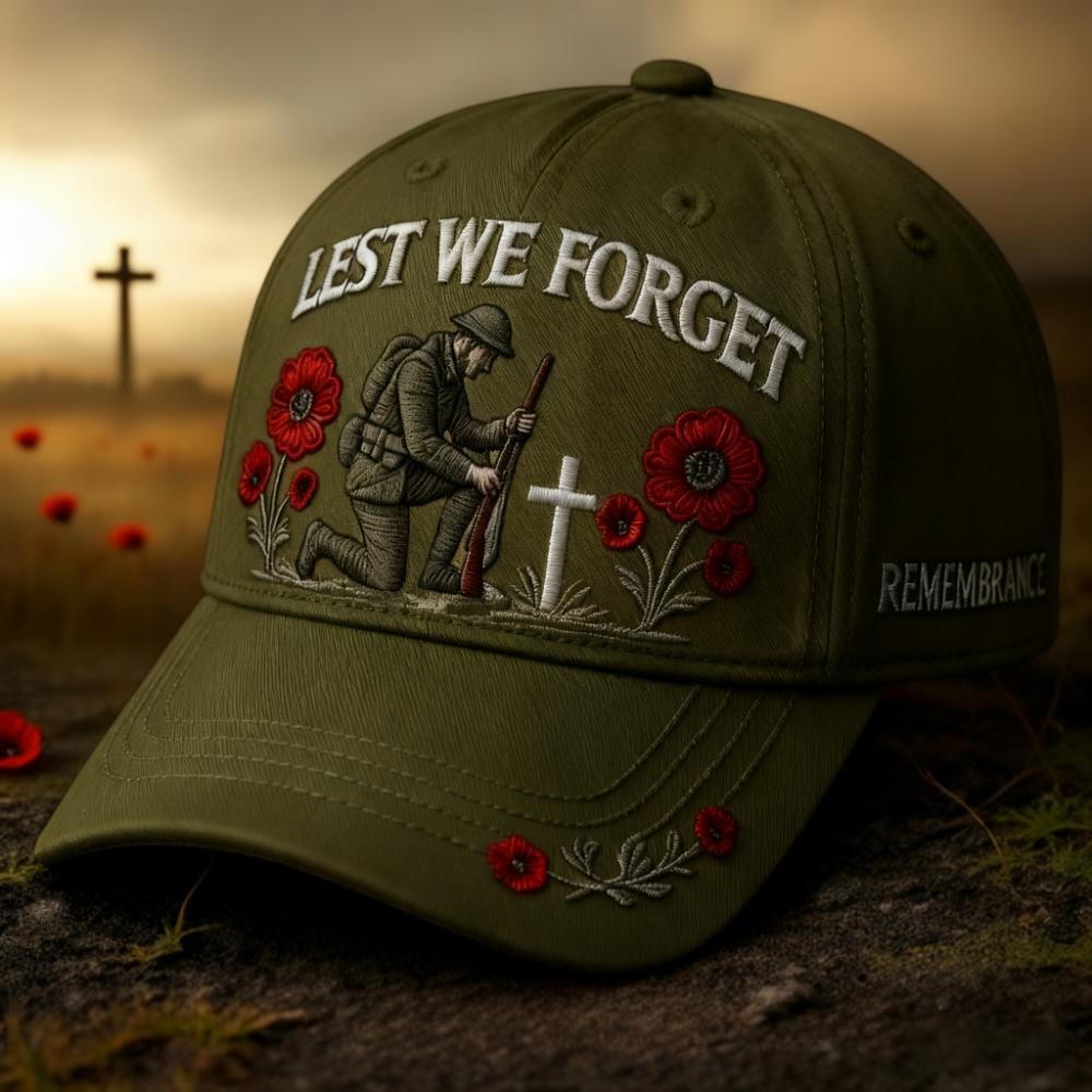 🌹Heroes Never Remembrance Cap ️ Keep Their Memory Alive