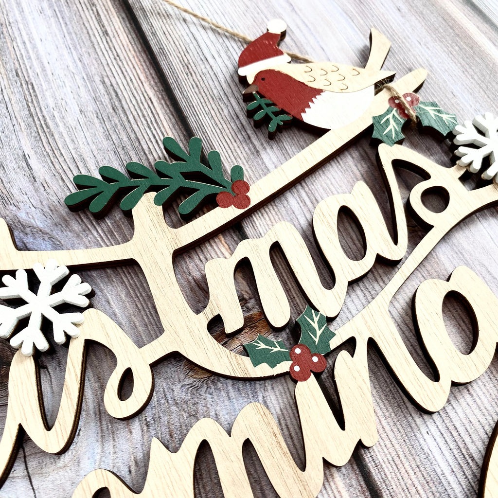 Christmas is Coming Wooden Sign