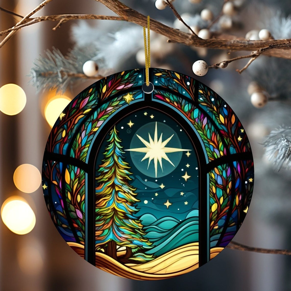 Northern Lights Tree Ornament