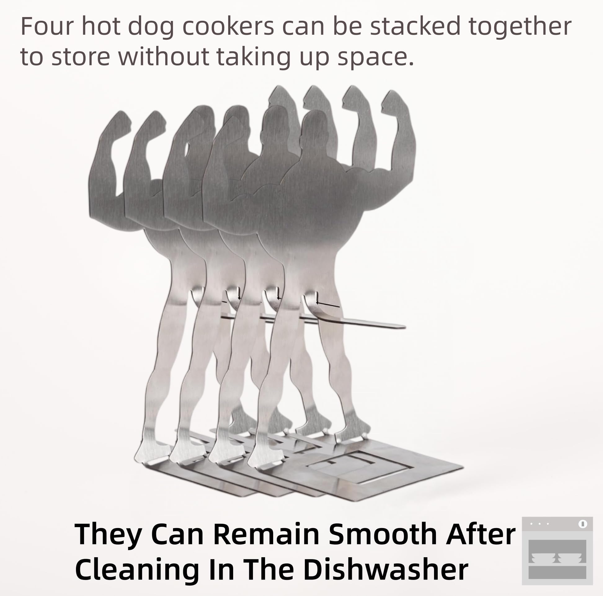 Funny BBQ Muscle Man Hot Dog Holders
