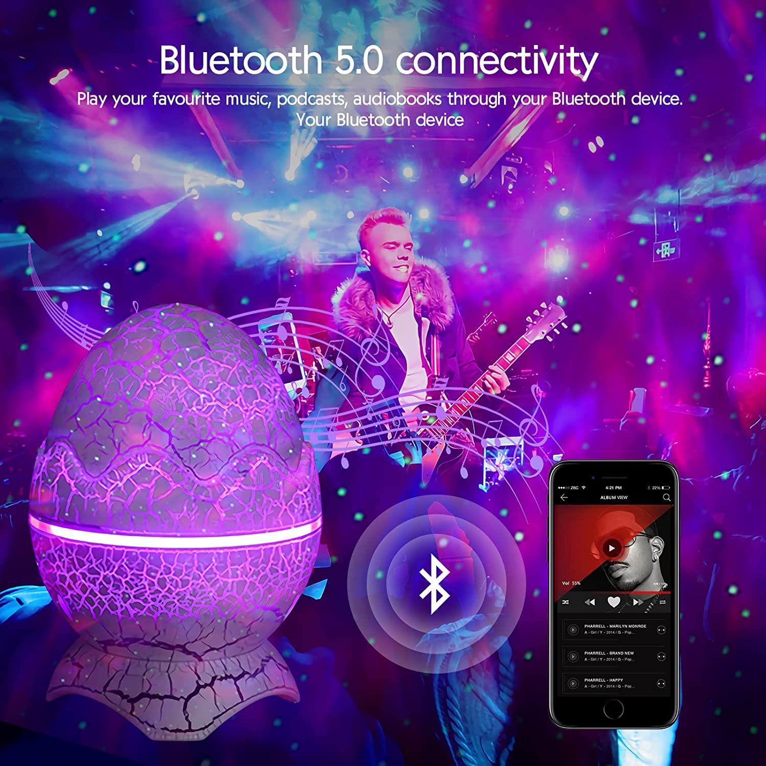 Dinosaur Egg Galaxy Star Projector