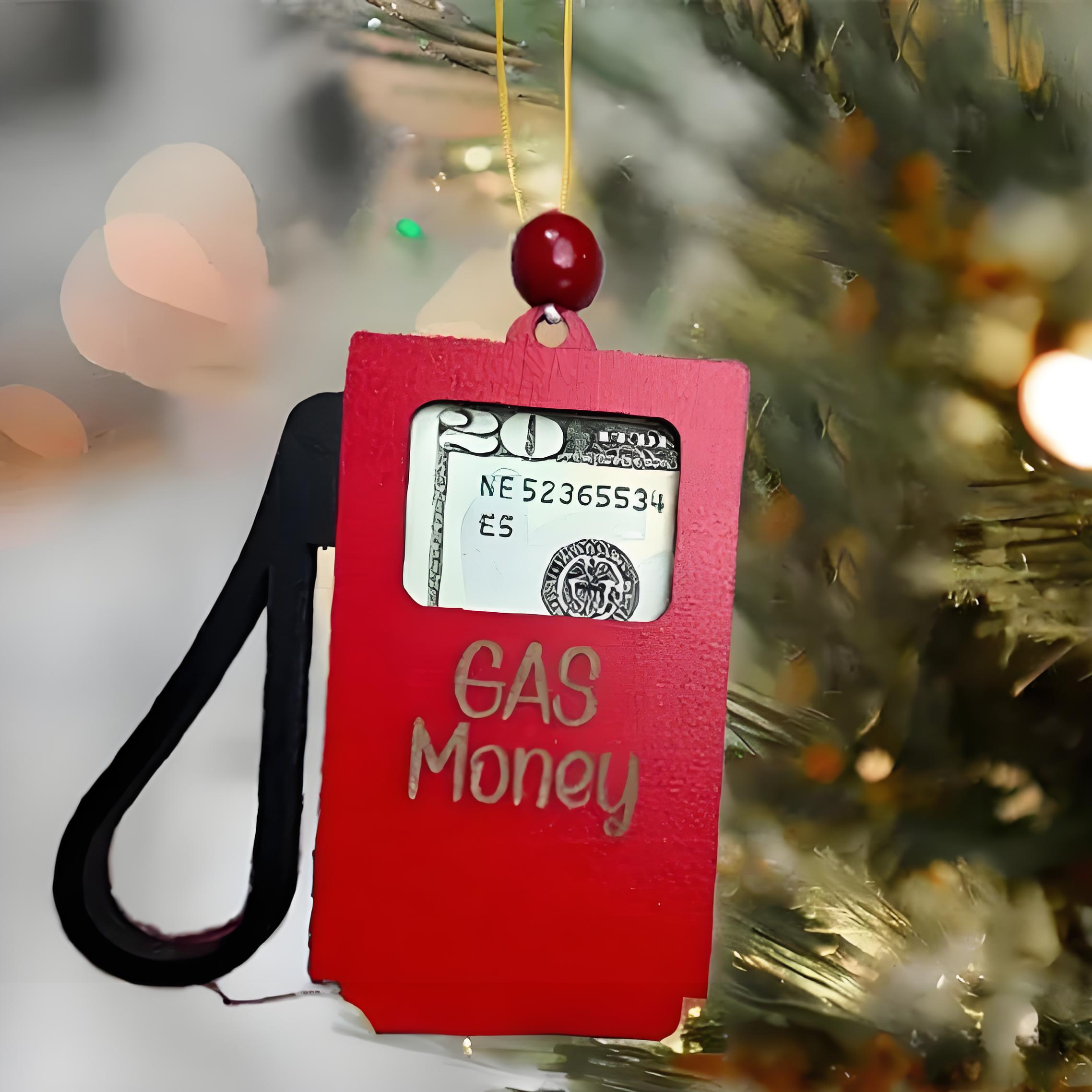 Christmas Petrol Money Clip Pendant