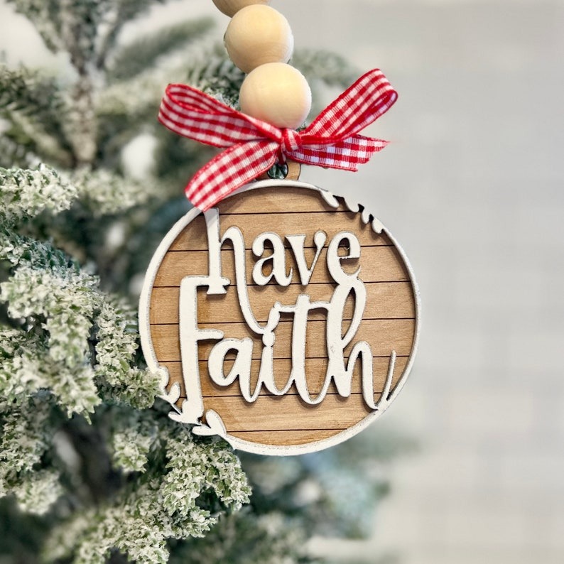 Hope, Faith, Love, Joy, Peace-Decorative Hanging Ornaments