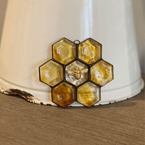 🐝Stained Glass Bee Ornament/Sun Catcher