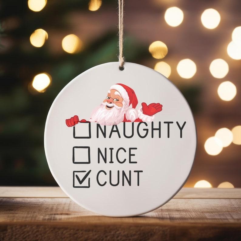 😂Funny Adult Christmas Ornament
