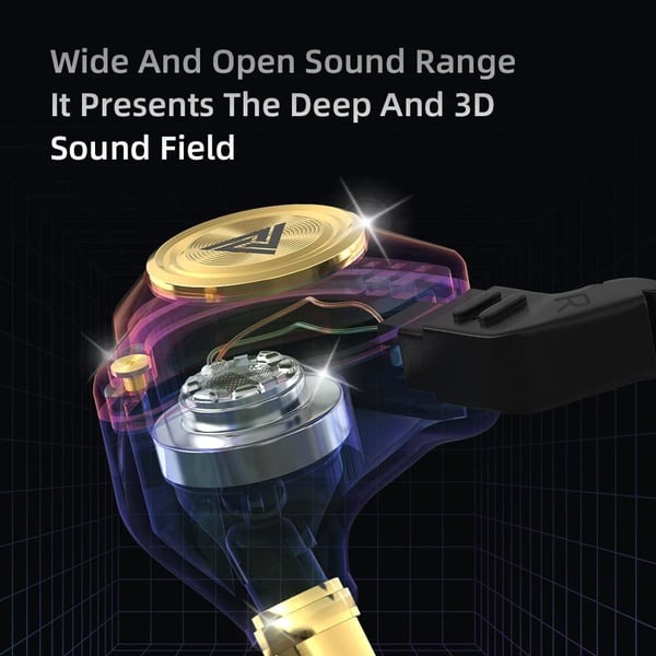 Wired Headphones With Mic, HiFi Subwoofer Noise Cancelling Wired Earphones for Game Sports