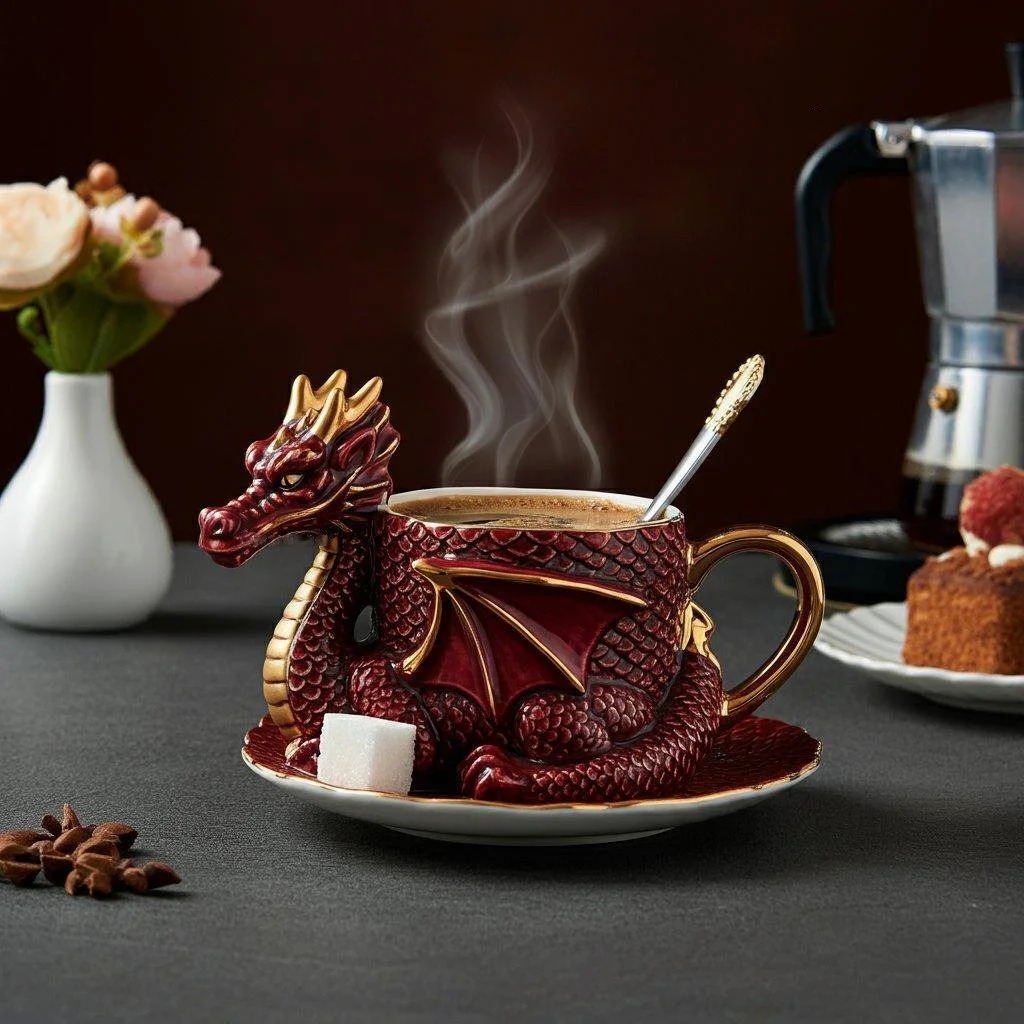  🔥LAST DAY PROMOTION 50% OFF - 🐉☕️Dragon Shaped Coffee Cup