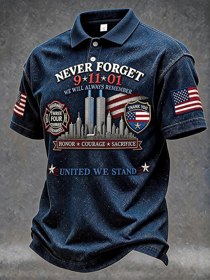 Men's 9.11 Unite Never forget Printed T-Shirt